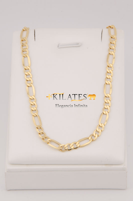 CADENA PARA ADULTO DE 60CM ESTILO 3+1 . ORO 10K. #775-2958