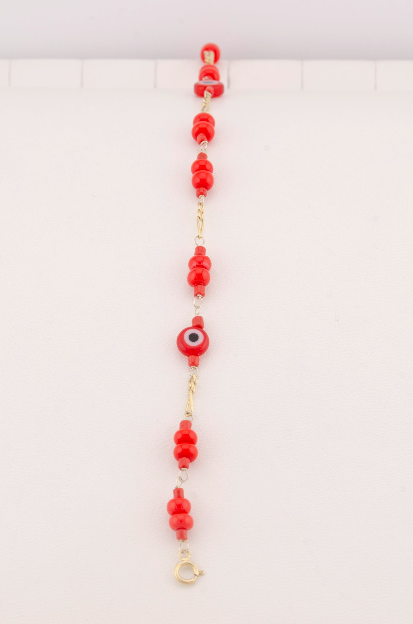 "PULSERA PARA ADULTO DE 20CM CON OJO TURCO. ORO 10K #775-3339"