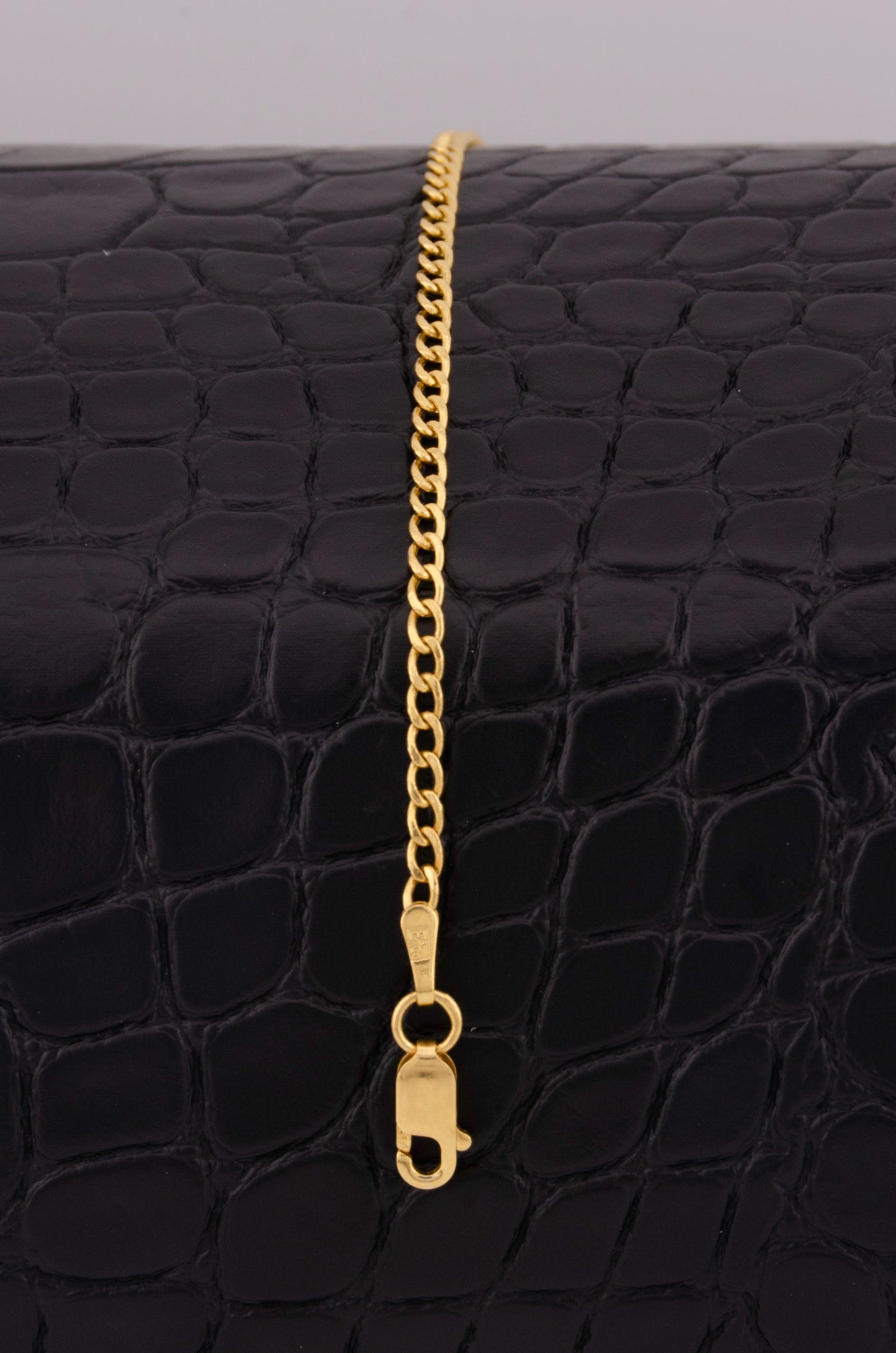 "PULSERA PARA NIÑ0 DE 14CM ESTILO CUBANA. ORO 10K #775-3447"