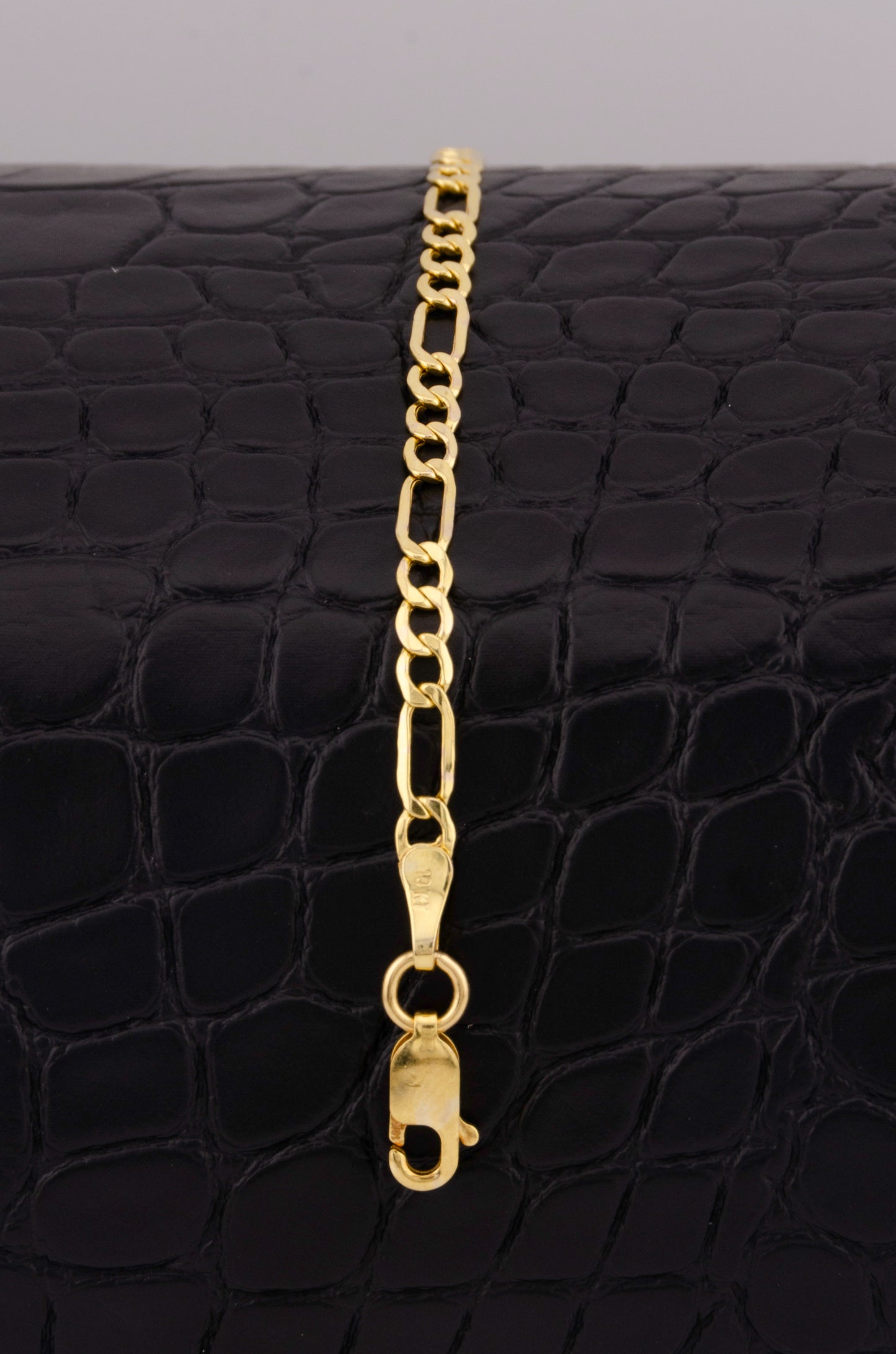 "PULSERA PARA NIÑ0 DE 15CM ESTILO 3+1. ORO 10K #775-3448"