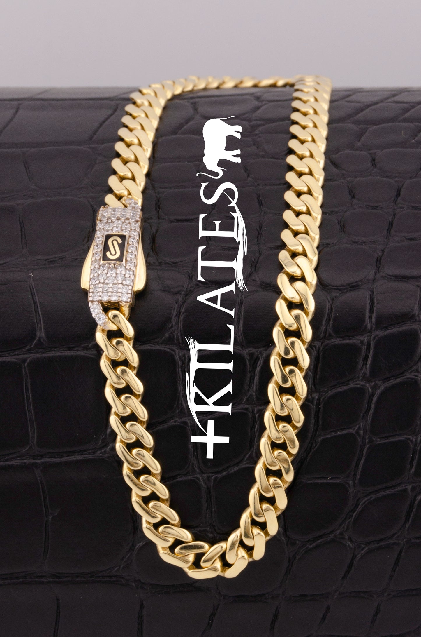 "PULSERA MONACO PARA ADULTO DE 19CM. ORO 10K #775-3495"