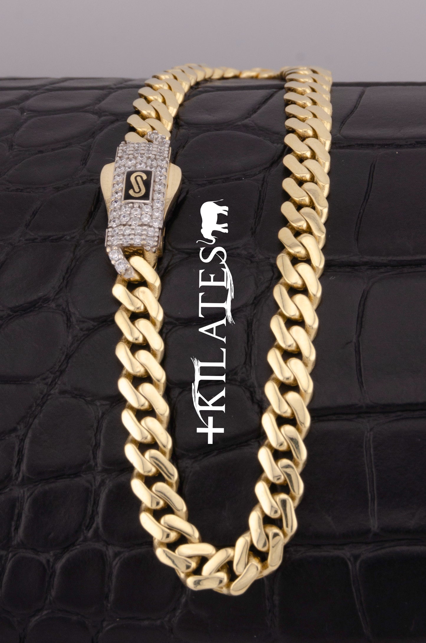 "PULSERA MONACO PARA ADULTO DE 17.6CM. ORO 10K #775-3726"