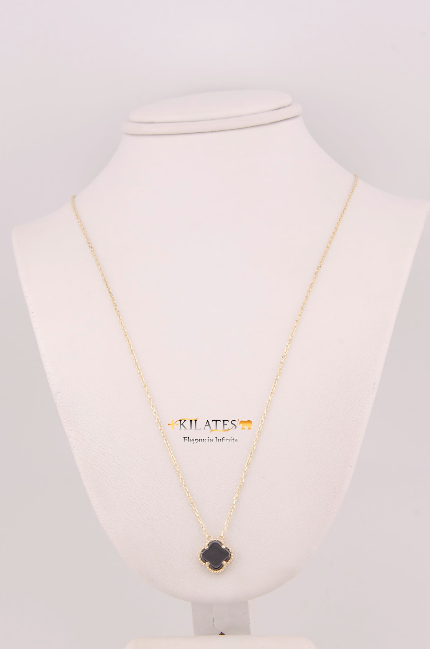 "CADENA PARA DAMA AJUSTABLE 45CM-47.5CM CON TREBOL. ORO 14K #775-3857"