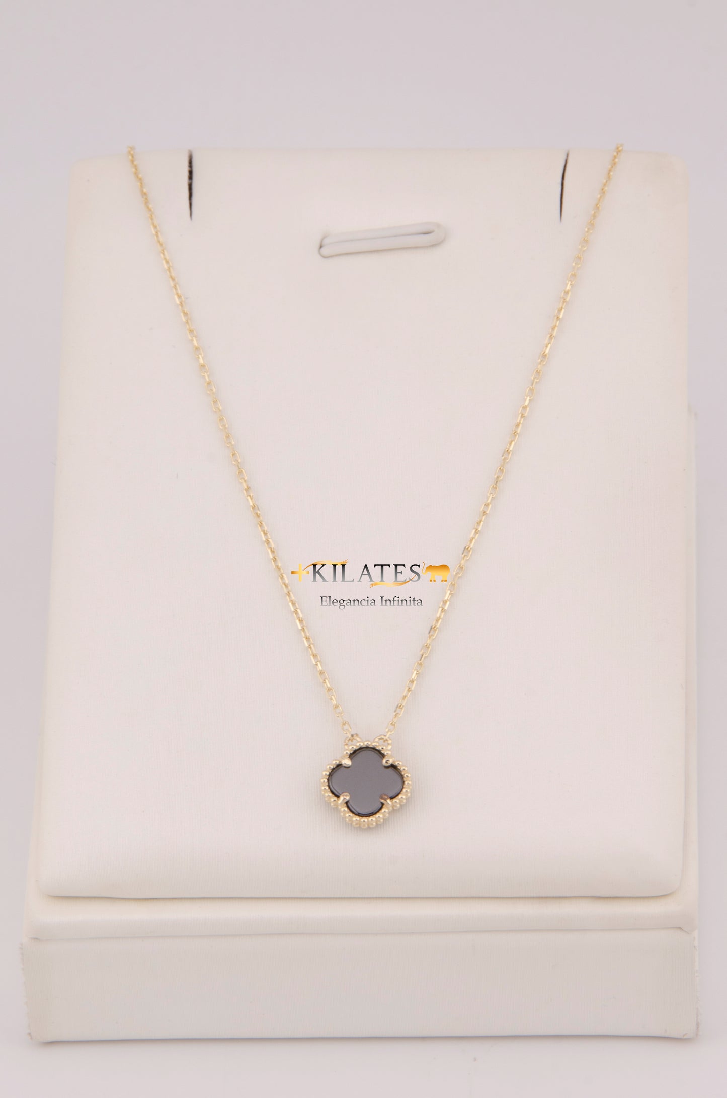 "CADENA PARA DAMA AJUSTABLE 45CM-47.5CM CON TREBOL. ORO 14K #775-3857"