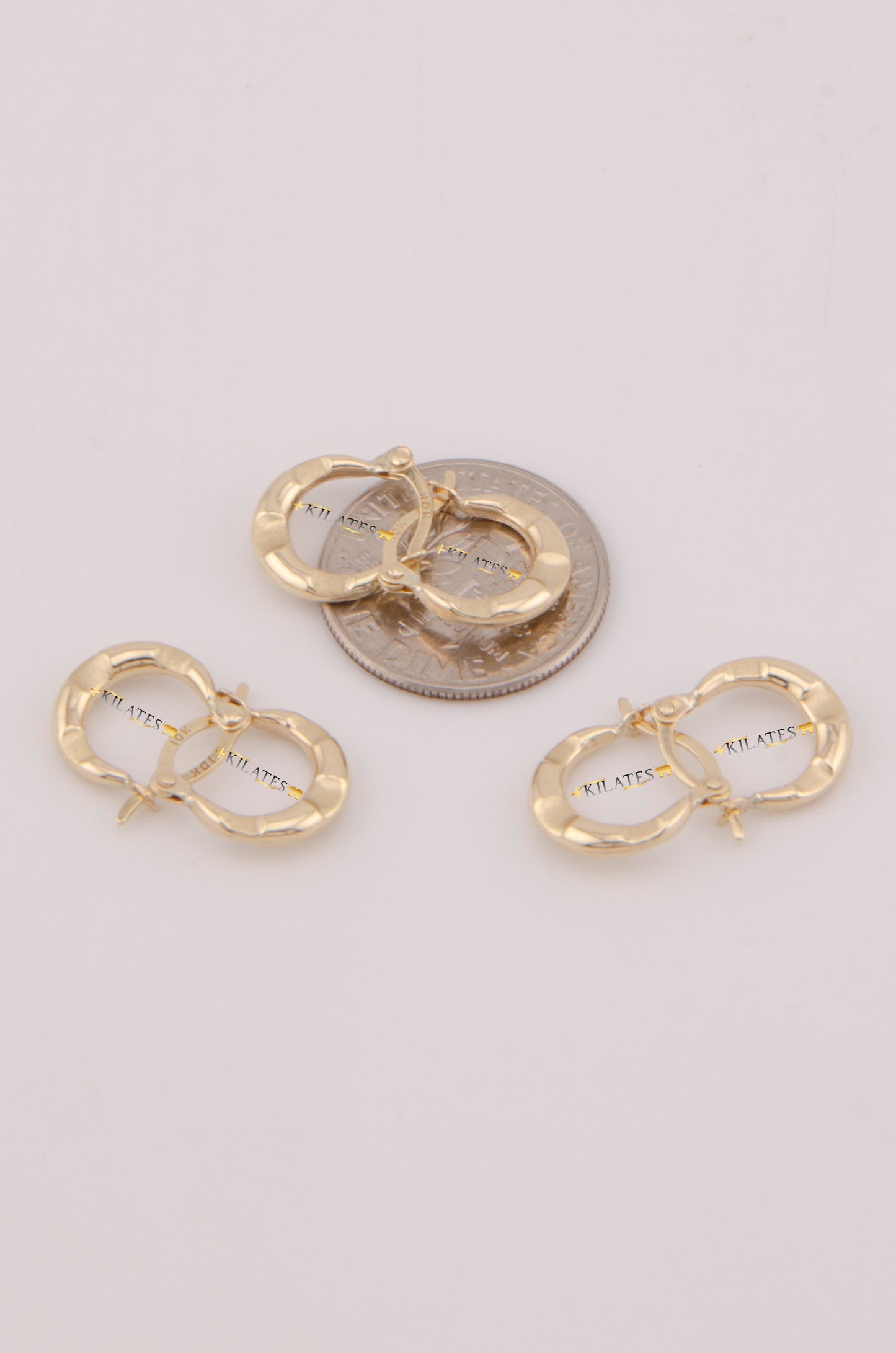 "ARGOLLA PEQUEÑAS PARA NIÑA. ORO 1OK #775-3890"