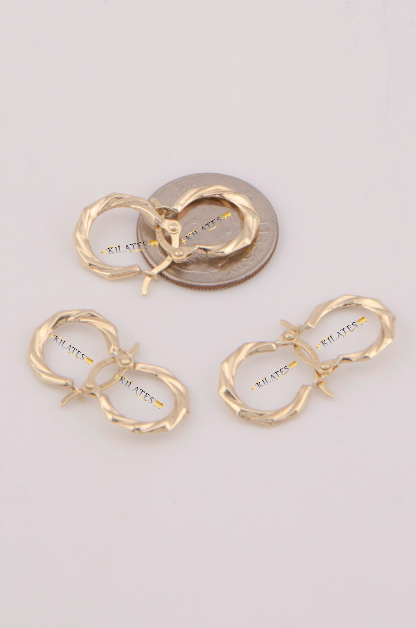 "ARGOLLA PEQUEÑAS PARA NIÑA. ORO 1OK #775-3891"