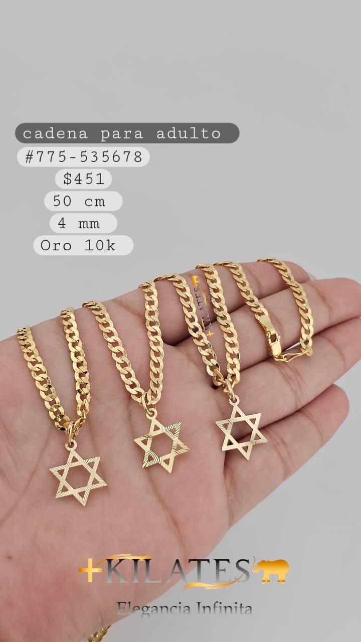 CADENA 50 CM, 4 MM, 10K. #775-535678