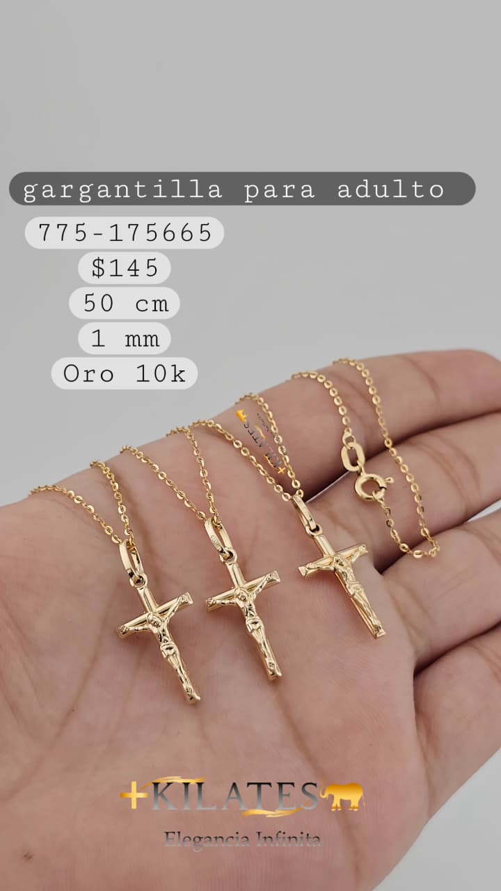 GARGANTILLA 50 CM, 1MM, 10K. #775-175665