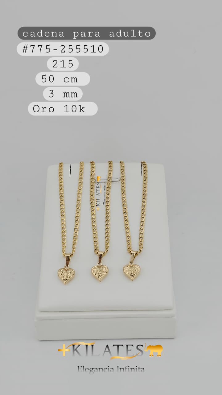 CADENA 50 CM, 3 MM, 10K. #775-255510
