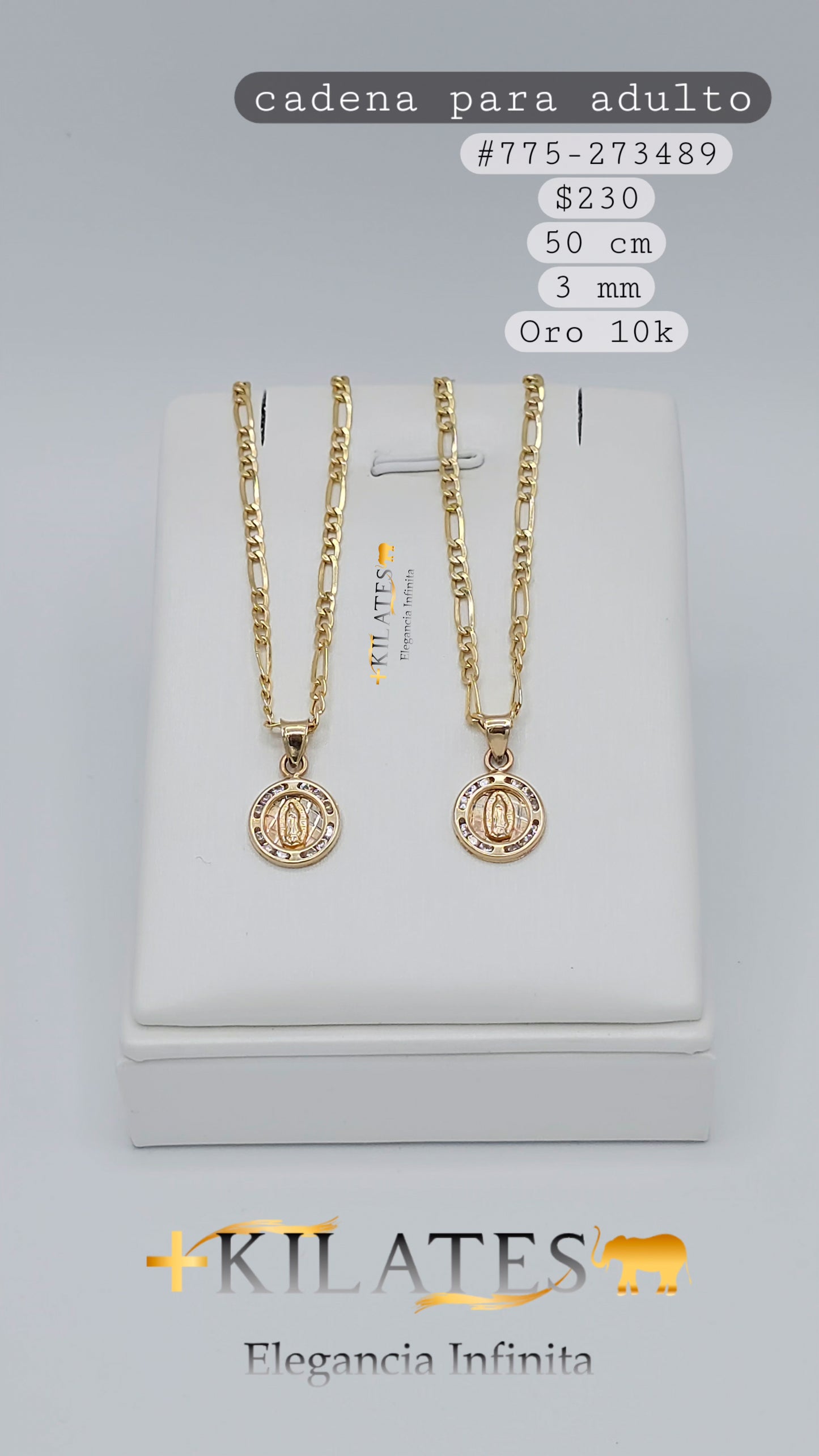 CADENA 50 CM, 3 MM, 10K. #775-273489