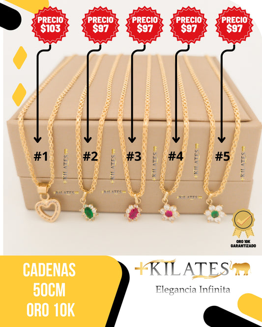 CADENAS 50CM ORO 10K #55-01