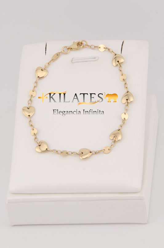 "PULSERA DE 19CM PARA ADULTO . ORO 10K #775-2854"