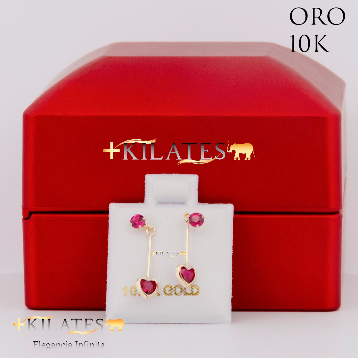 "ARETES PREMIUM CORAZON . ORO 10K #775-1436"