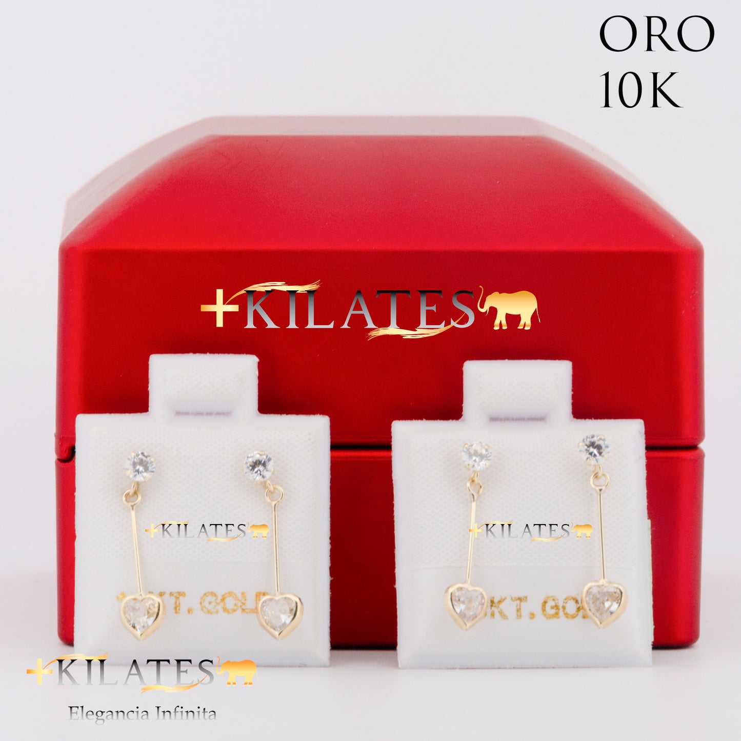 "ARETES PREMIUM CORAZON . ORO 10K #775-1435"