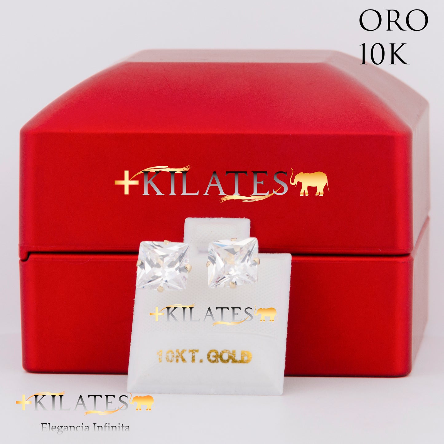 "ARETES PREMIUM CUBO . ORO 10K #775-1483"