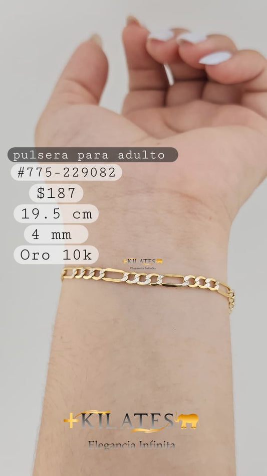 PULSERA 19.5 CM, 4 MM, 10K. #775-229082