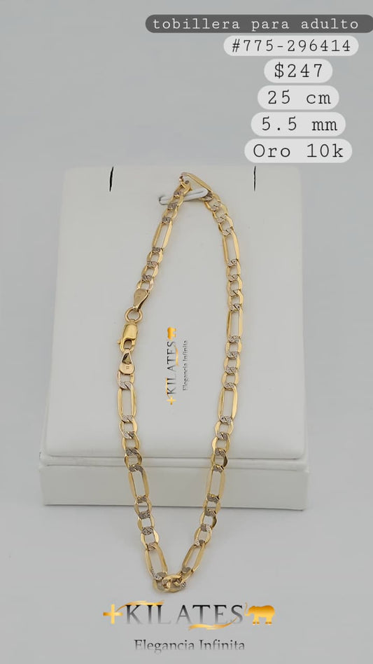 TOBILLERA 25 CM, 5.5 MM, 10K. #775-296414