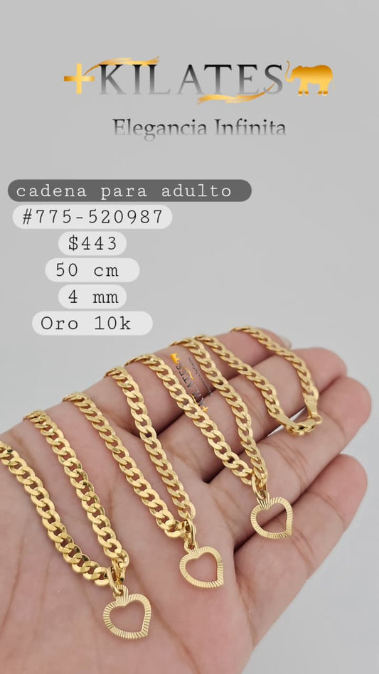 CADENA 50 CM, 4 MM, 10K. #775-520987