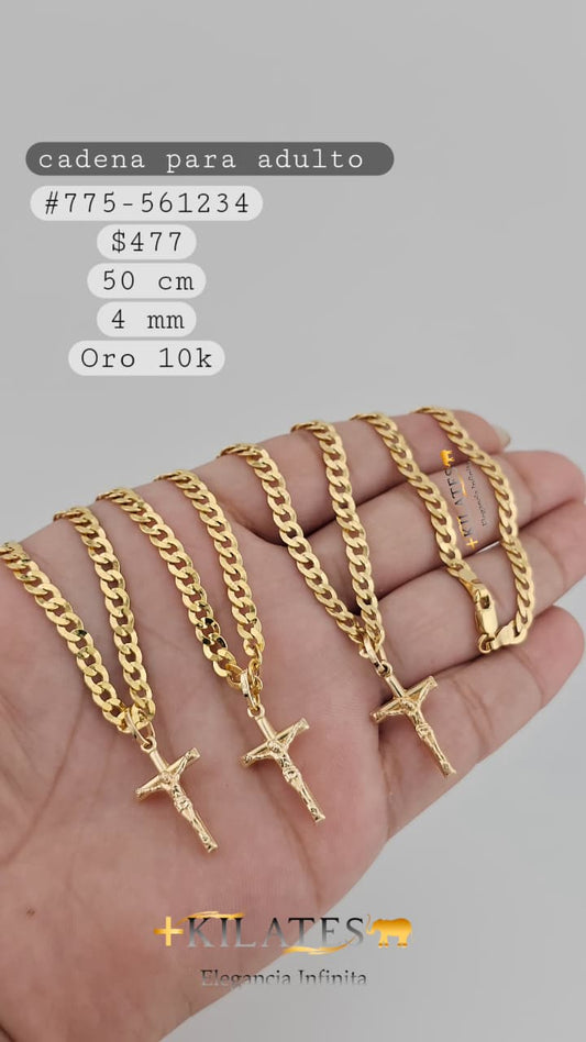 CADENA 50 CM, 4 MM, 10K. #775-561234