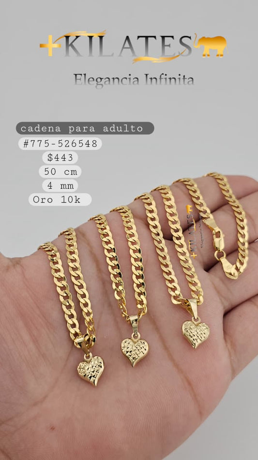 CADENA 50 CM, 4 MM, 10K. #775-526548