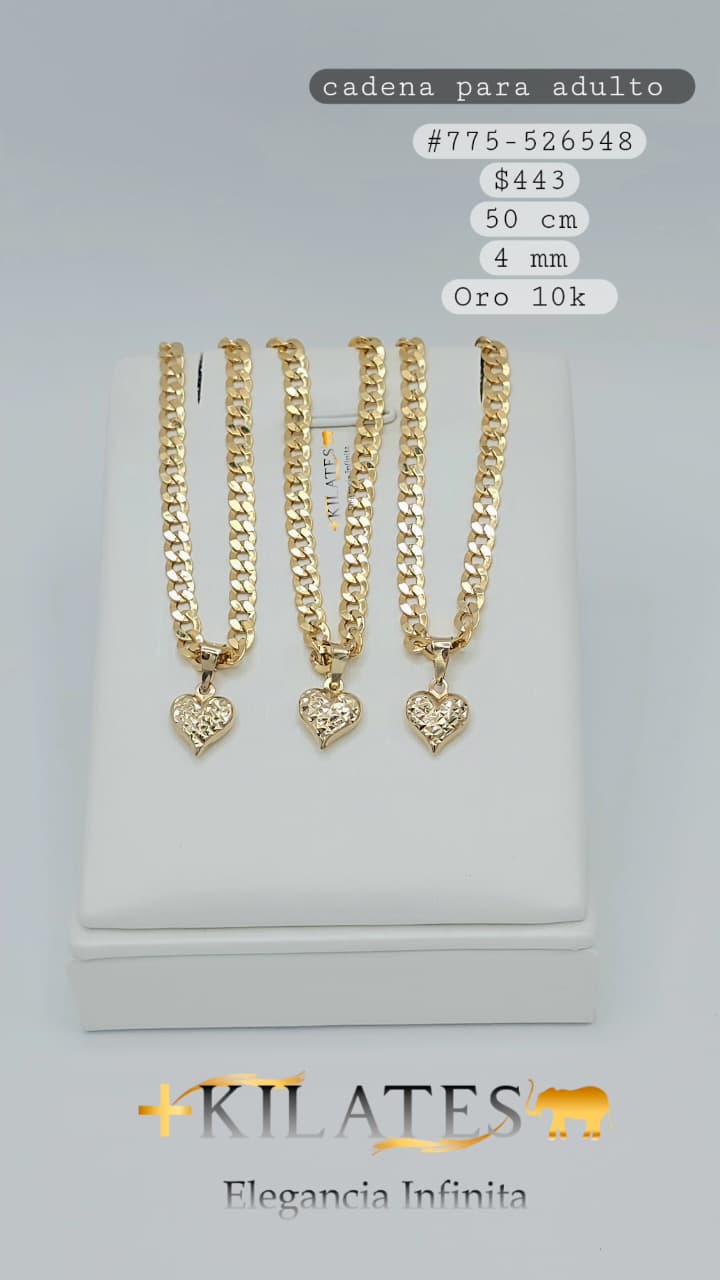 CADENA 50 CM, 4 MM, 10K. #775-526548