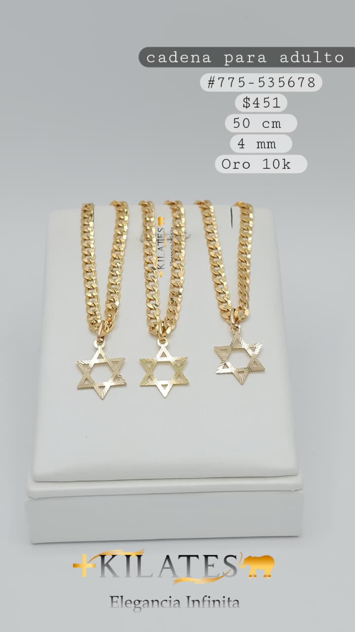 CADENA 50 CM, 4 MM, 10K. #775-535678
