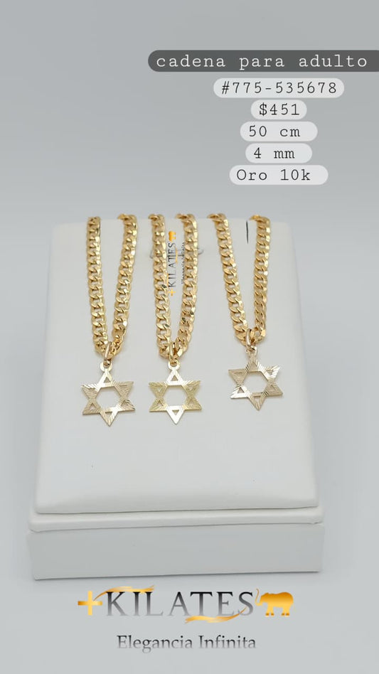 CADENA 50 CM, 4 MM, 10K. #775-535678