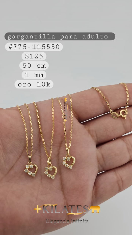 GARGANTILLA 50 CM, 1 MM, 10K. #775-115550