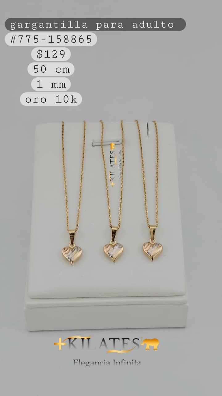 GARGANTILLA 50 CM, 1MM, 10K. #775-158865