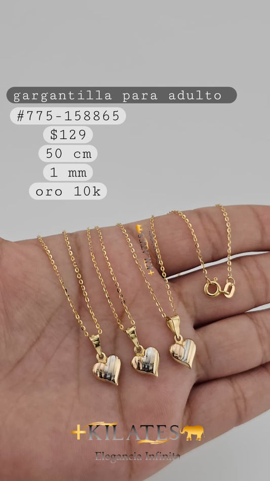 GARGANTILLA 50 CM, 1MM, 10K. #775-158865