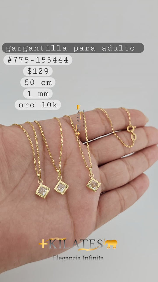 GARGANTILLA 50 CM, 1MM, 10K. #775-133444