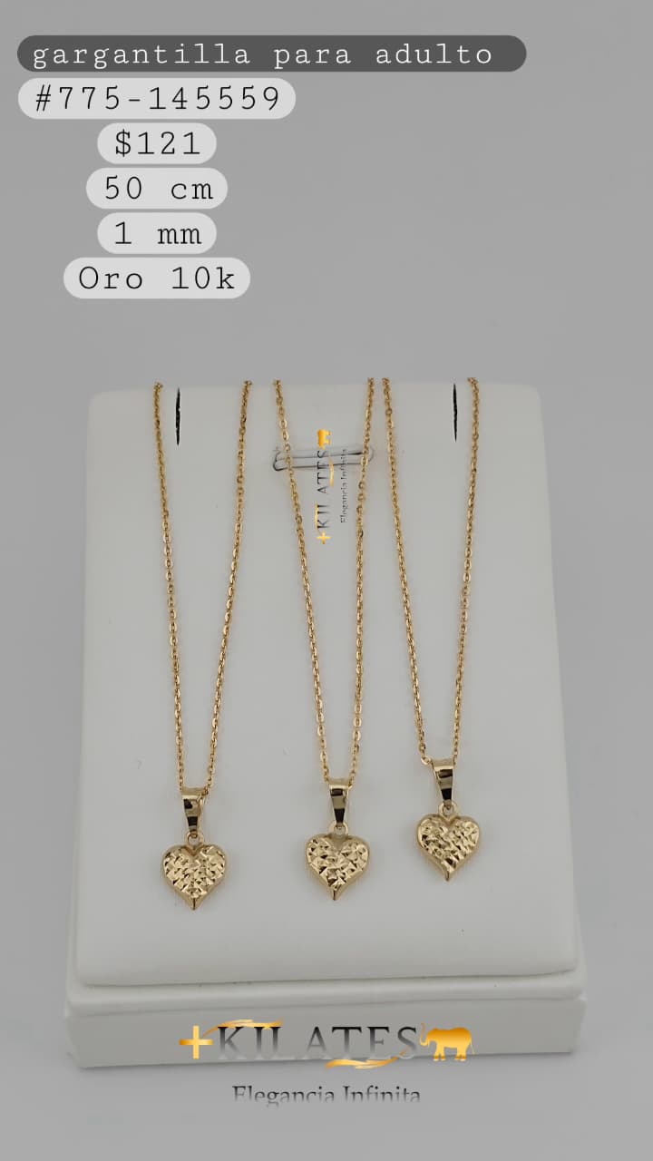 GARGANTILLA 50 CM, 1MM, 10K. #775-145559