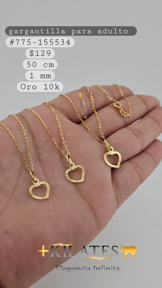 GARGANTILLA 50 CM,1 MM, 10K.#775-155534
