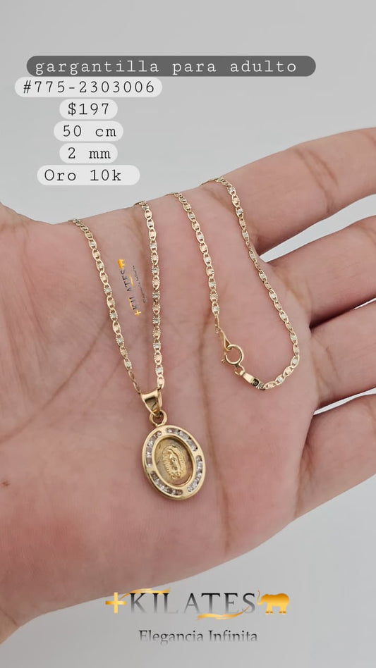GARGANTILLA 50 CM, 2MM, 10K. #775-2303006