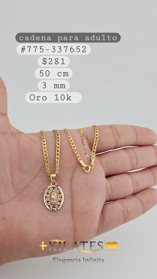 CADENA 50 CM, 3 MM, 10K. #775-337652