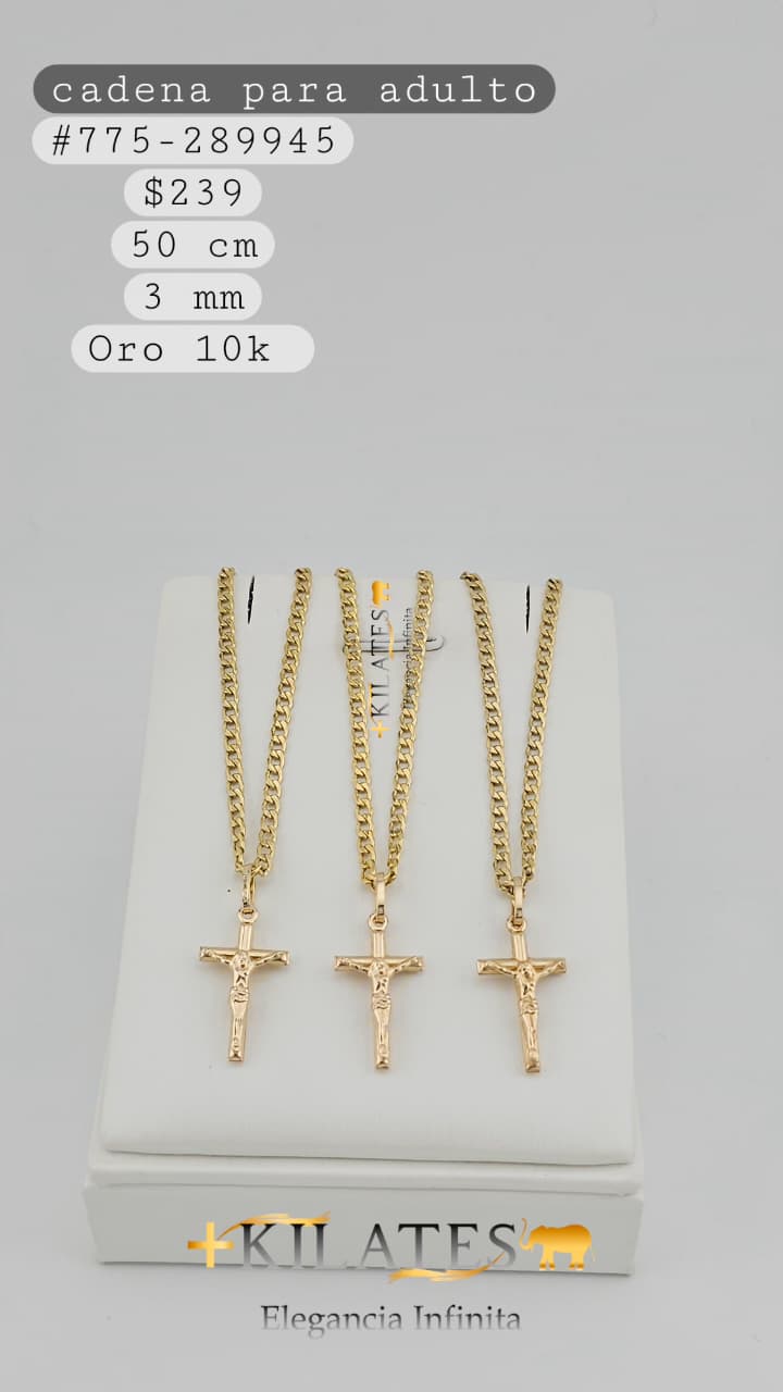 CADENA 50 CM, 3 MM, 10K. #775-289945
