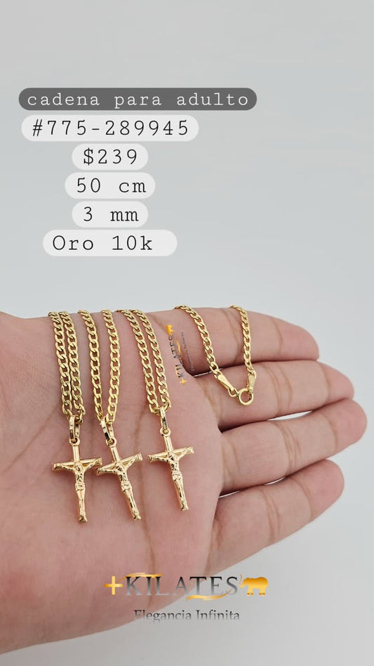 CADENA 50 CM, 3 MM, 10K. #775-289945