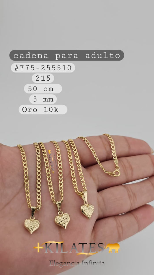 CADENA 50 CM, 3 MM, 10K. #775-255510