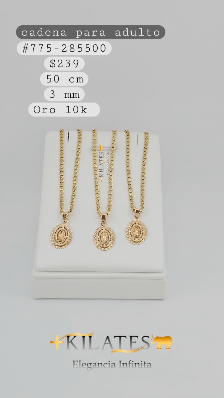 CADENA 50 CM, 3,MM, 10K. #775-285500