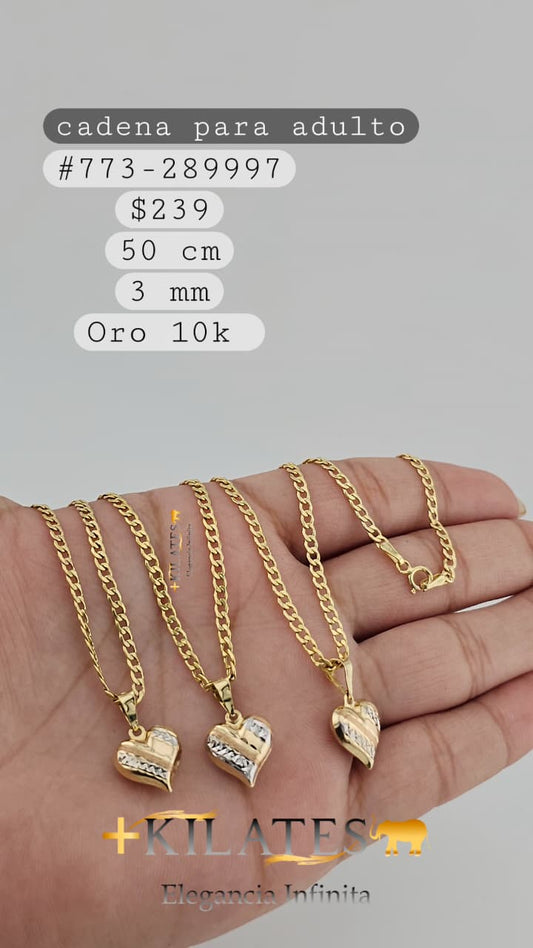 CADENA 50 CM, 3MM, 10K. #775-289997