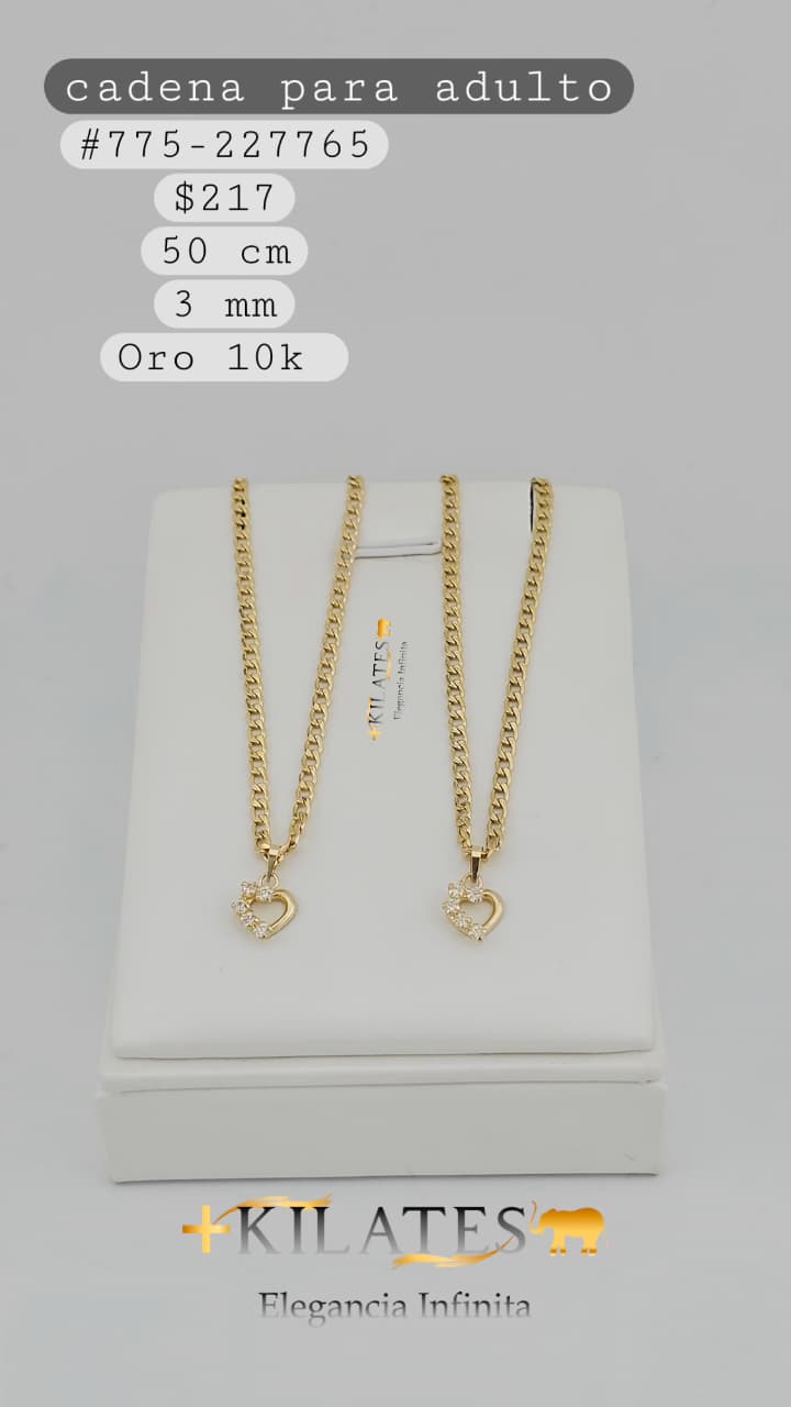 CADENA 50 CM, 3 MM , 10K. #775-227765