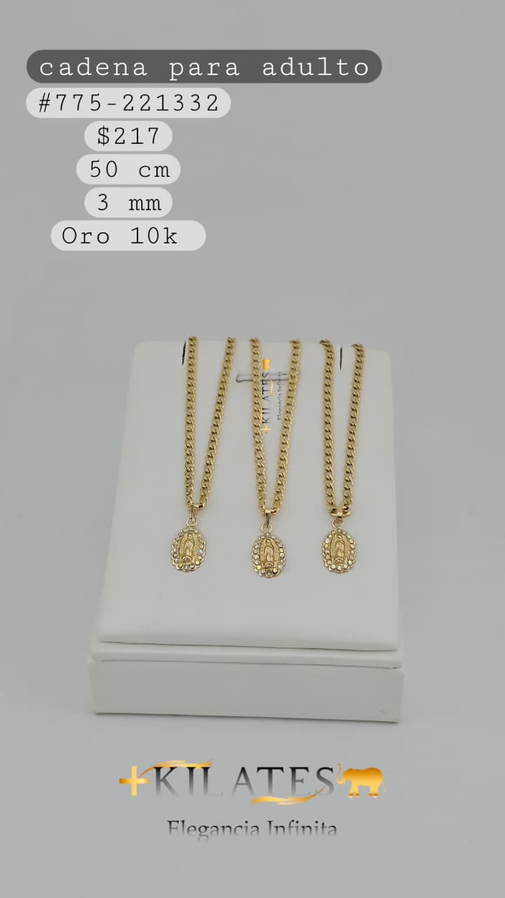 CADENA 50 CM, 3 MM, 10K. #775-221332