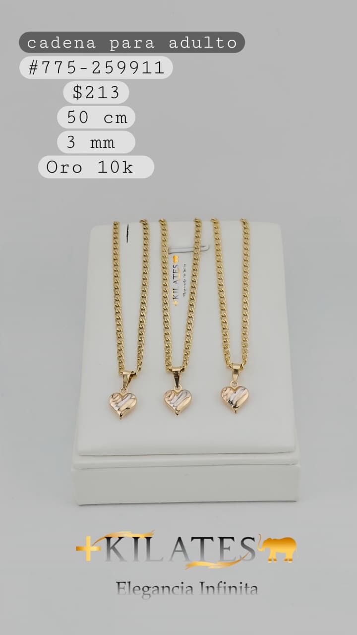 CADENA 50 CM,3 MM, 10K. #775-259911