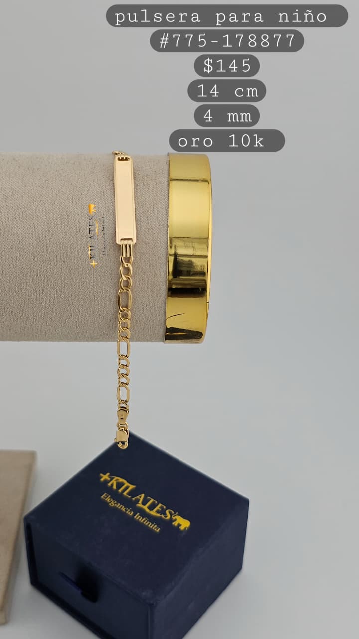 PULSERA 15 CM, 4 MM, 10K. #775-178877