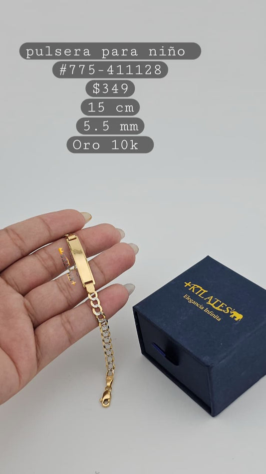 PULSERA 15 CM, 5.5 MM, 10K. #775-411128