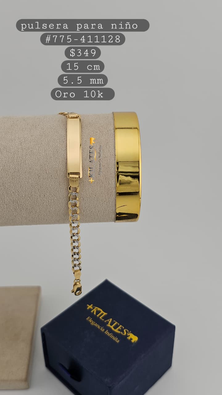 PULSERA 15 CM, 5.5 MM, 10K. #775-411128